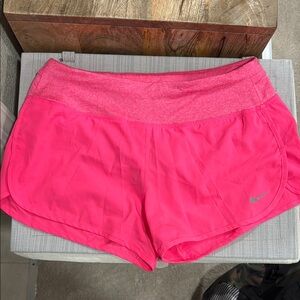 Nike Women's Pink Running Shorts- S